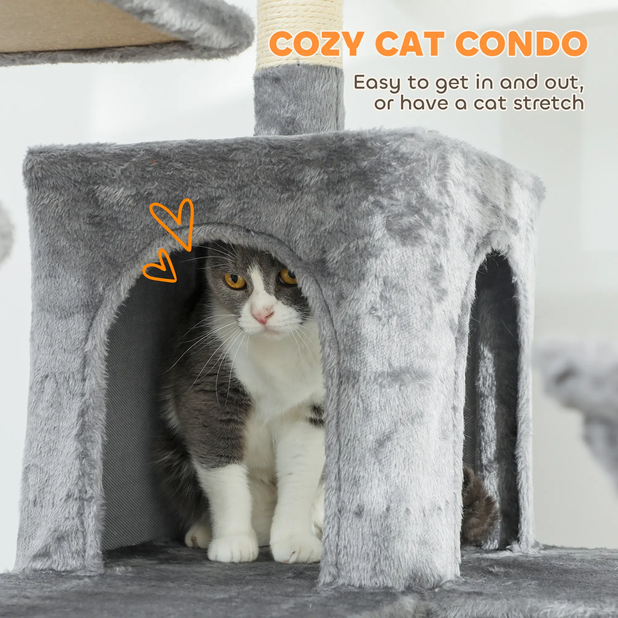 Multi-Level Cat Tower 69" Cat Tree