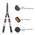 thumbnail image 3 of Ventool 26¾-Inch - 32½-inch Telescopic Straight Blade Hedge Shears - Black and Silver, 3 of 7