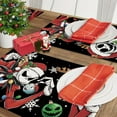 thumbnail image 6 of Christmas Jack Placemats Set of 4, Xmas Ball Snowflake Dining Place Mats Table Decor, Winter Funny Holiday Home Kitchen Decoration 12 x 18 Inch, 6 of 6