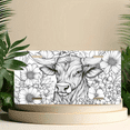 thumbnail image 6 of 1 Pcs 2D Flat License Plate Covers & Frames, Bull Surrounded by For Decorative Front, Waterproof For Decoration Aluminum License Plate Covers & Frames Cover For Men Women, 12" X 6", 6 of 7