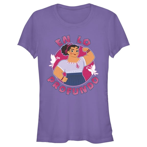 Junior's Encanto Luisa En Lo Profundo Strong  Graphic Tee Purple Medium