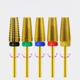 thumbnail image 1 of Cabezal de pulido de acero de tungsteno cinco en uno para decoración de uñas, pegamento rápido para esmalte de uñas para eliminar la piel muerta de la mano izquierda y derecha, universal 5, 1 of 3