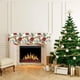 thumbnail image 5 of Banner de chimenea, decoraciones navideñas, invierno, Navidad, pancartas de repisa de chimenea, fondo de tela, decoración navideña, bufanda de chimenea, decoraciones de Halloween, decoración de otoño,, 5 of 6