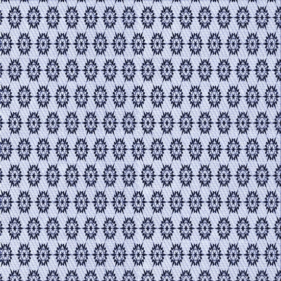 Ahgly Company Indoor Square Patterned Lavender Blue Area Rugs, 4' Square