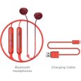 thumbnail image 5 of TCL Bluetooth Sports In-Ear Headphones, Sunset Orange, SOCL200BTOR, 5 of 5