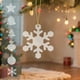 thumbnail image 1 of Colgantes navideños de copos de nieve, lámina acrílica con agujeros, colgantes navideños de lámina acrílica transparente, colgantes de copos de nieve navideños, decoración navideña de copos, 1 of 6