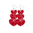 thumbnail image 2 of Pendientes Multicapa Labio Oreja Cuelga Aro en forma de corazón Pendiente colgante Favores de fiesta Regalo del día de San Valentín Banquete Ropa, zapatos y accesorios Miscelánea corazon 11 Qarigey AP010113-14, 2 of 6