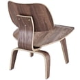 thumbnail image 2 of Hawthorne Collections 19'' Chaise d'Appoint en Contreplaqué Moulé en Noyer, 2 of 3