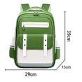 thumbnail image 3 of sususu Backpack for K-12, Lightweight Backpack with Adjustable Straps & Multi-Pockets for School Elementary School Casual Daypack Backpack (Green), 3 of 4