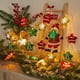 thumbnail image 1 of Luces de estrella de Navidad, luces colgantes exteriores USB 6M, impermeables luces LED de Navidad para porche de chimenea, 1 of 8
