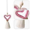 thumbnail image 3 of 1 Uds. Colgante de corazón de melocotón tejido para coche, bolso de pared para el hogar, colgante para habitación de niños y coche, 3 of 5