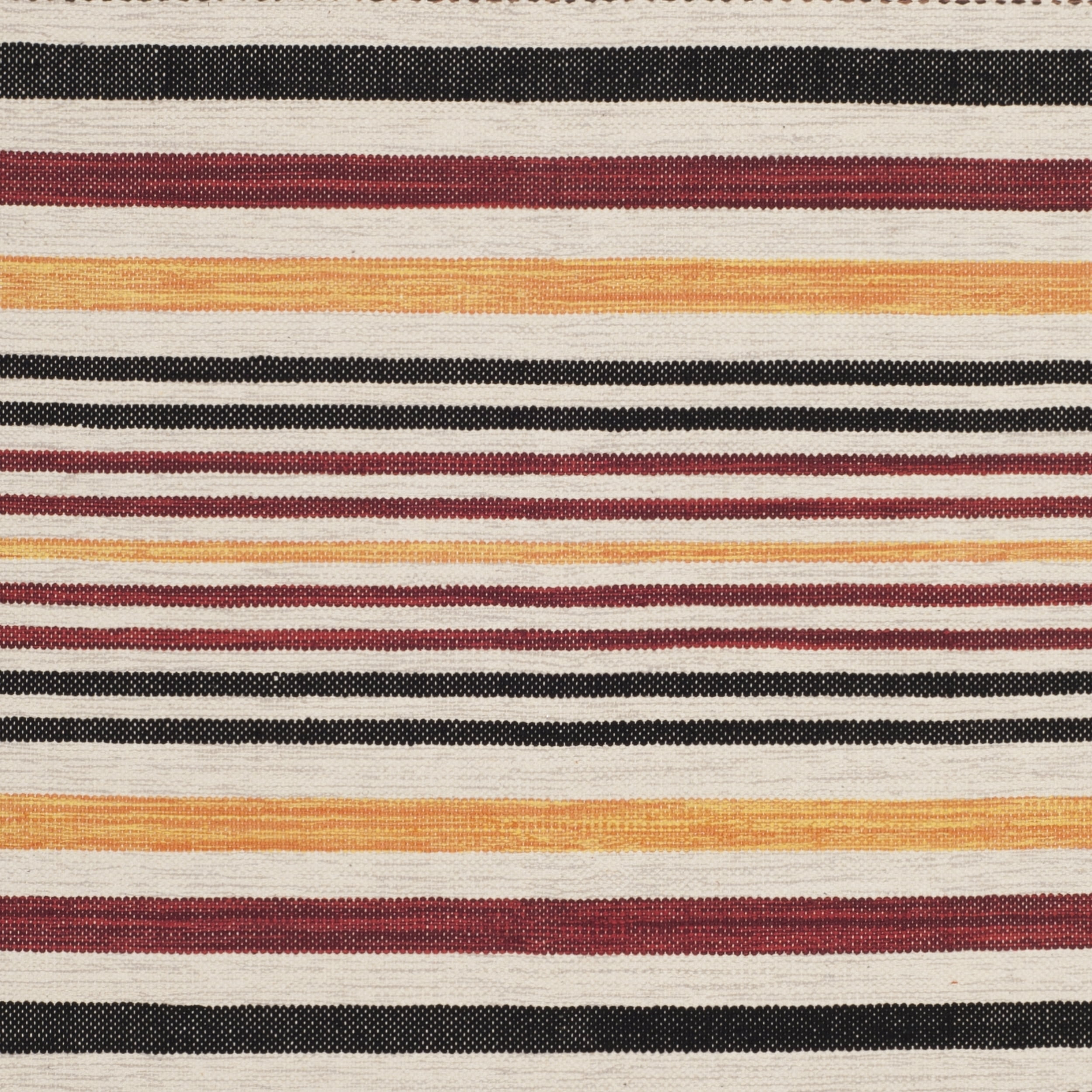 SAFAVIEH Montauk Crawford Striped Soft Braided Cotton Area Rug, Red/Multi, 4' x 6'