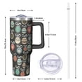 thumbnail image 2 of Winter Festive 40oz Christmas Tumbler with Handle, Snowman Coffee Cup with Straw, Insulated Stainless Steel Holiday Mug, Gifts for Women Men, 2 of 4