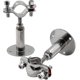 thumbnail image 2 of 2pcs Stainless Pipe Clamp Holder-adjustable Ceiling Wall Mount Clamps Diameter 25-27mm Height 50-100mm, 2 of 4