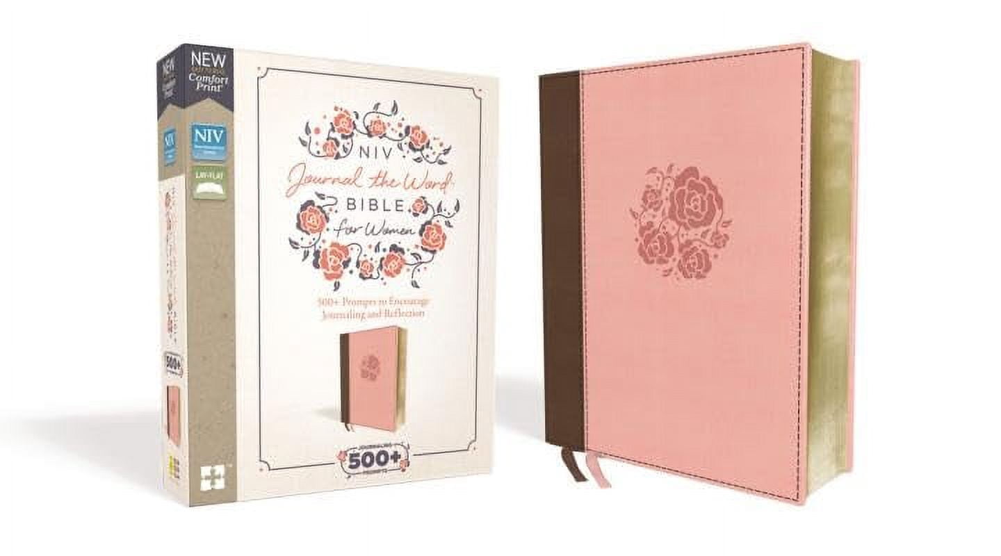 NIV Journal the Word Bible NIV, Journal the Word Bible for Women, Leathersoft, Pink, Red Letter Edition, Comfort Print: 500+ Prompts to Encourage J, (Hardcover)