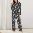 thumbnail image 2 of Sikiie Christmas Hat Cute Puppy A Pajamas for Women Set, Womens Pajama Sets, Lounge Sets for Women, 2pjs for Women-Medium, 2 of 7