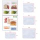 thumbnail image 4 of Apto para Lavavajillas Bolsas para Almacenamiento de Alimentos Reutilizables Bolsas para Sándwich Bolsas para Refrigerios Bolsas para Galones Bol - Establecer A perfecl Bolsas planas para congelador, 4 of 8
