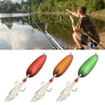 thumbnail image 4 of NIBOLOG 5Pcs 5g/15g Fishing Hard Baits Sequin with Feather Sharp Hook Anti-escape Stainless Angling Attract Attention Saltwater Freshwater Treble Hook Baits Fishing Supplies, 4 of 8
