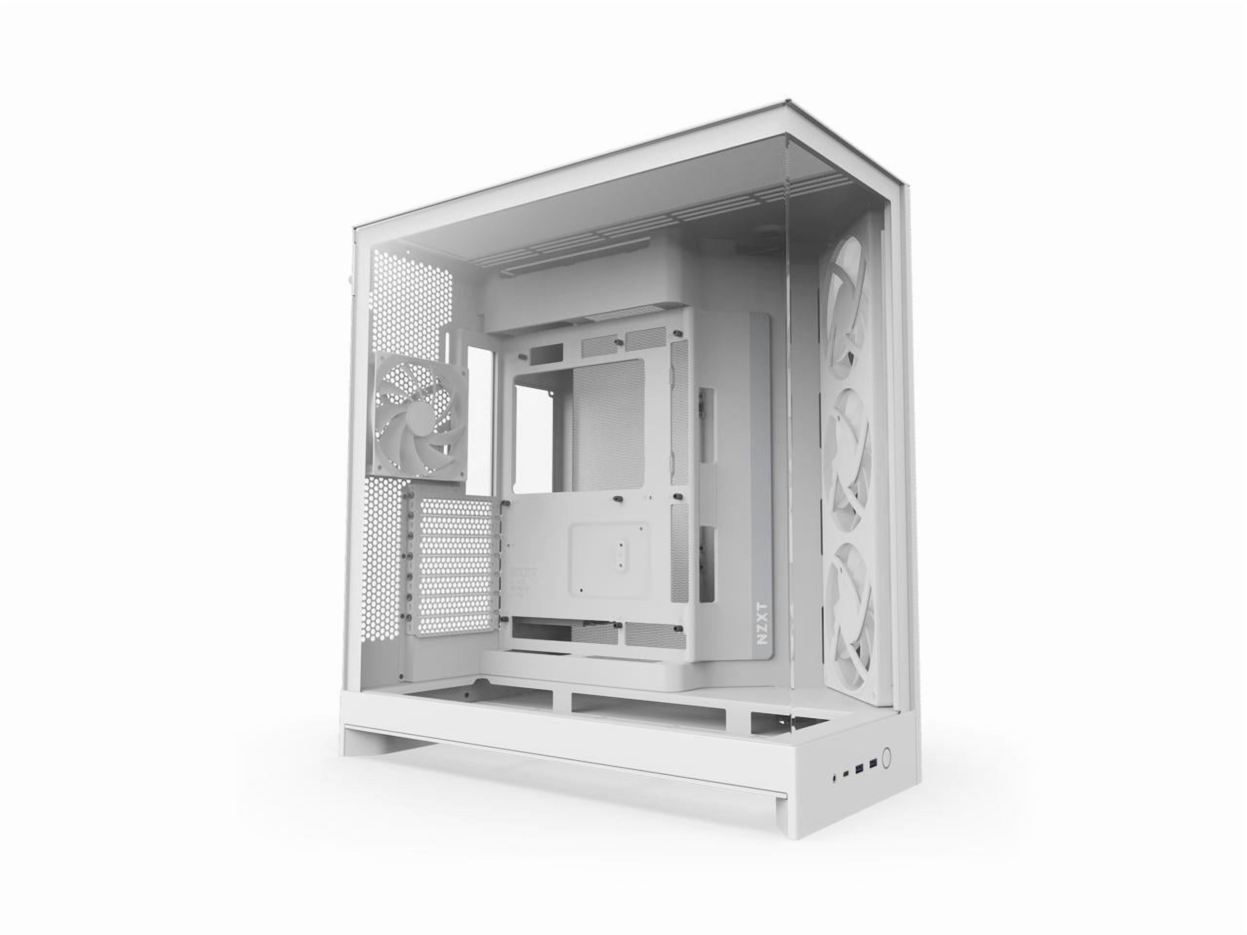 NZXT CM-H92FW-R1 White SGCC / Tempered Glass Mid-Tower Case (Computer Cases - ATX Form)