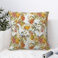 thumbnail image 4 of Honeii Ducks and Flowers Print Throw Pillow, Square Decorative Pillow Forms Soft Fluffy Plump Pillow Decorative Pillow Inserts,Couch Pillows-18"x18", 4 of 7