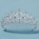 thumbnail image 2 of KAKOWELY Corona de niña elegante tiara corona de diamantes de imitación tiara nupcial fiesta corona, 2 of 4