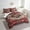 Red Green, variant on YST Boho Lattice 7 Pcs Comforter Set King, Damask Floral Bedding Set, Bohemian Flowers Retro Yellow Striped Exotic Tribal Bed in A Bag Sheet Set Blue Medallion Bedding Sets & Collections