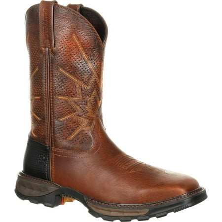 

Men s Durango Boot DDB0175 Maverick XP Steel Toe Pull-On Work Boot Tobacco Full Grain Leather 13 M