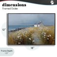 thumbnail image 4 of Stupell Industries Traditional Oceanfront Cottage Wildflowers Black Framed Giclee Art, 18 x 12, by Petals Prints Design, 4 of 8