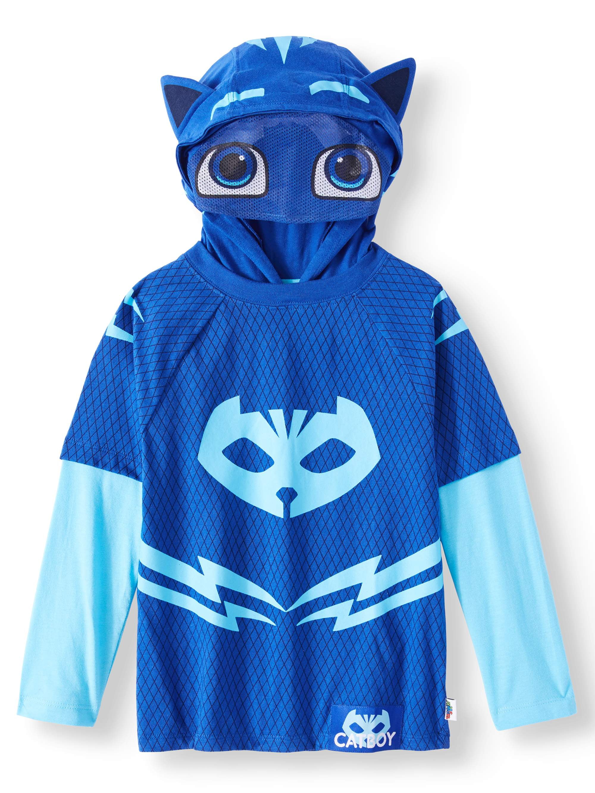 PJ Masks Short Sleeve Catboy Cosstume Tee (Little Boys)