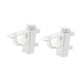 thumbnail image 2 of 2 soportes para barra de cortina, ganchos flexibles sin necesidad de taladrar, universales, para sala de estar, baño y armarios., 2 of 9