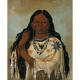 thumbnail image 2 of George Catlin 15x18 Black Ornate Wood Framed Double Matted Museum Art Print Titled - Kay-A-Gis-Gis, a Young Woman (1832), 2 of 5