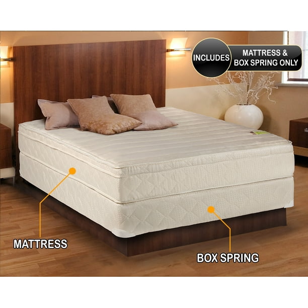 Comfort Pedic Firm Pillow Top Eurotop, Are Beds More Comfortable With A Box Spring