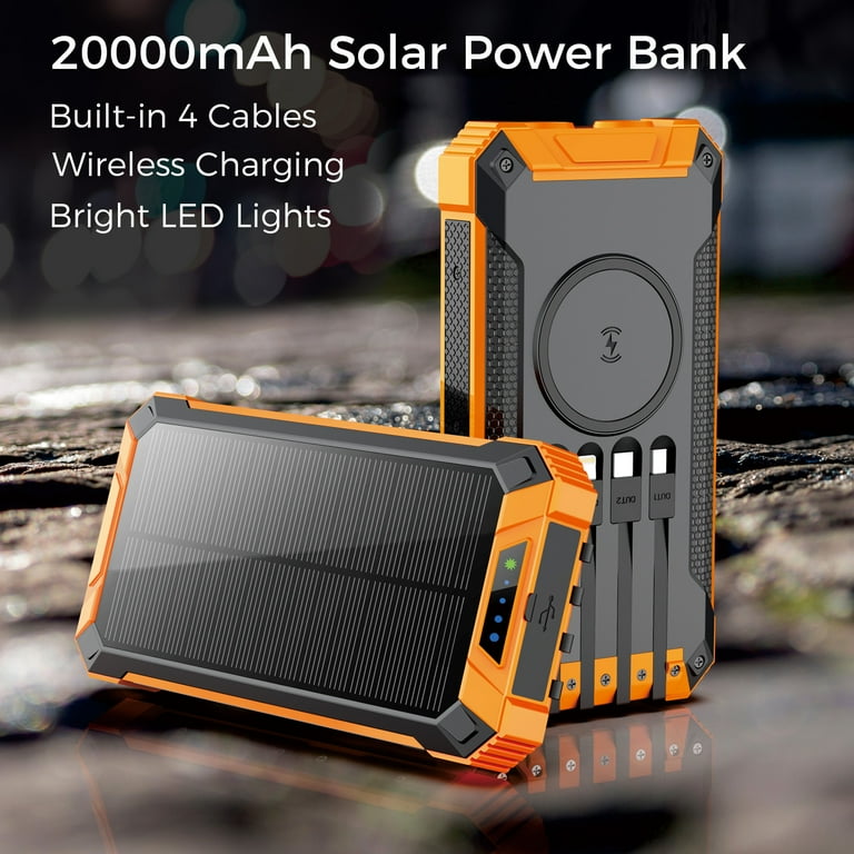 Solar Power Banks Lightweight Battery Charger For Backpacking