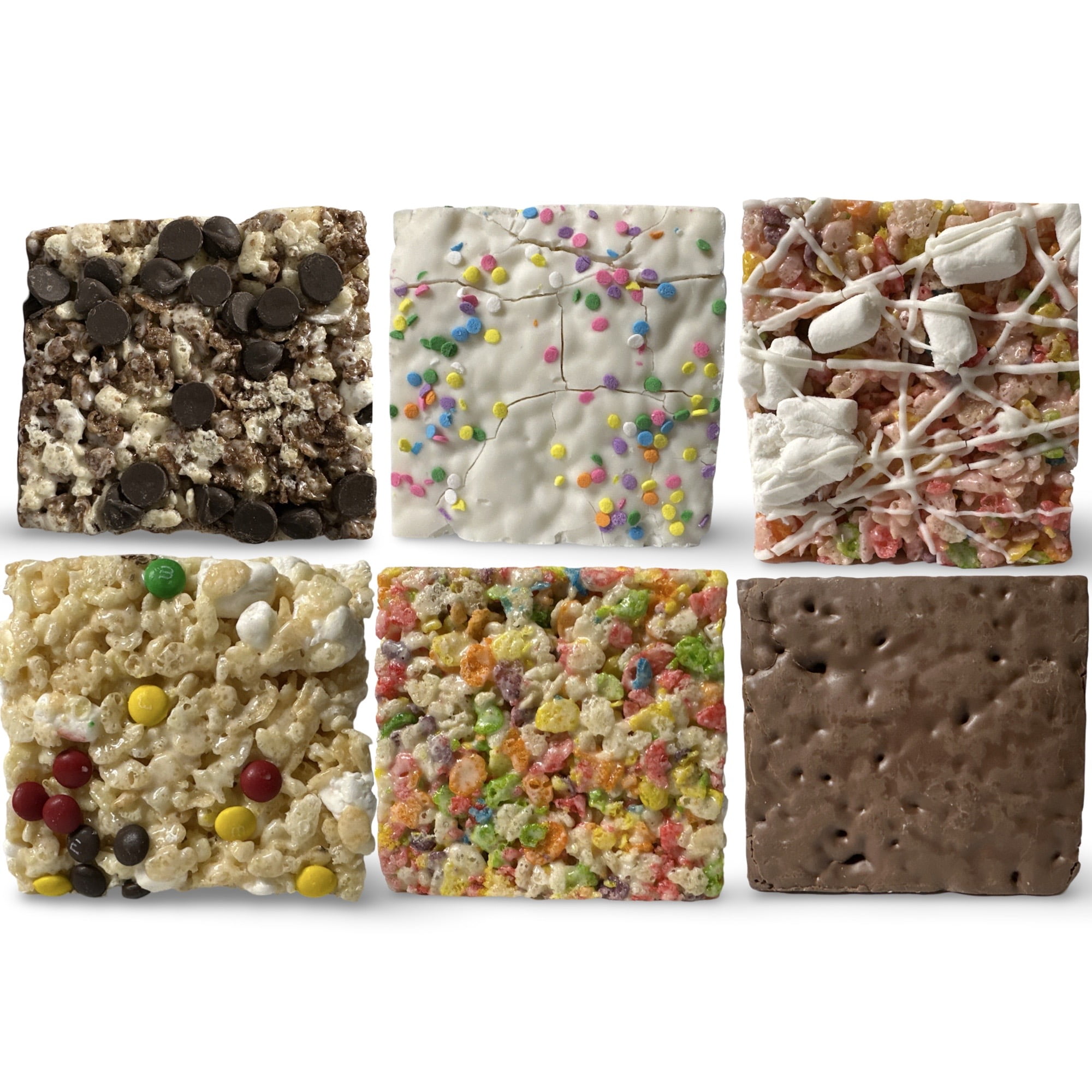 Marshmallow Crispy Treat Bars, Peanut Butter Chocolate | 6 Pack
