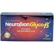 Neurobion Gluco B con Acido Alfa Lipoico Dietary Supplement B Complex with Alpha Lipoic Acid, Complejo B 30 Capsule