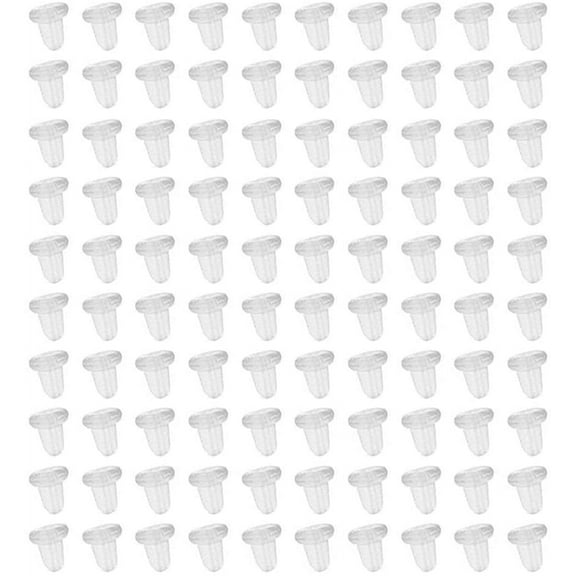 Haobase 200pcs Training Pads for Clear Rubber Bullet Clutch Earring Safety Back