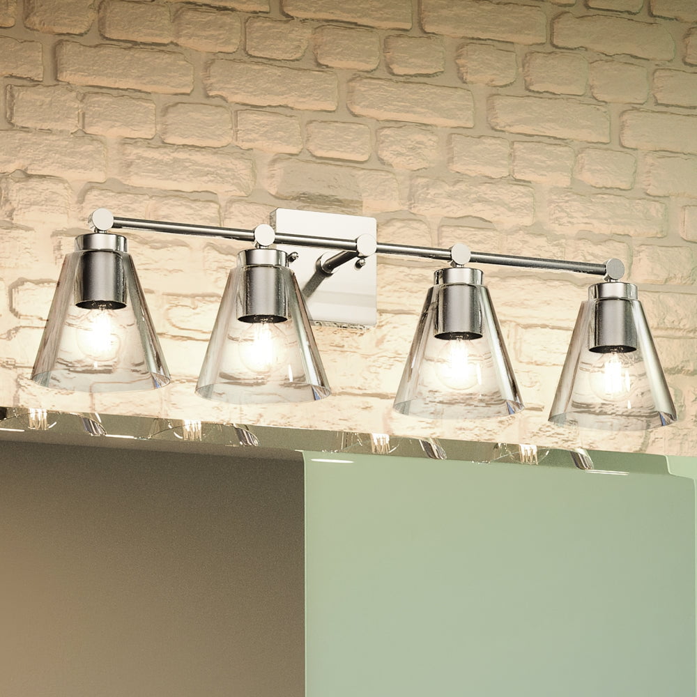 Luxury New Traditional Indoor Bath Light, 10''H x 33''W, with