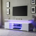 thumbnail image 4 of LiviNest TV Stand for 70 Inch TV Gaming Entertainment Center: Modern Media Storage Console with Large Side Cabinet & Cable Management System - Professional Gaming Setup for Streaming & Living Room Or, 4 of 6