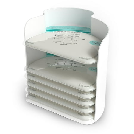 Nanobebe 25 Breastmilk Storage Bags and Organizer (Best Way To Defrost Frozen Breast Milk)