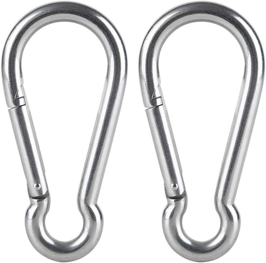 Stainless Steel Spring Snap Hook Carabiner Heavy Duty Carabiners