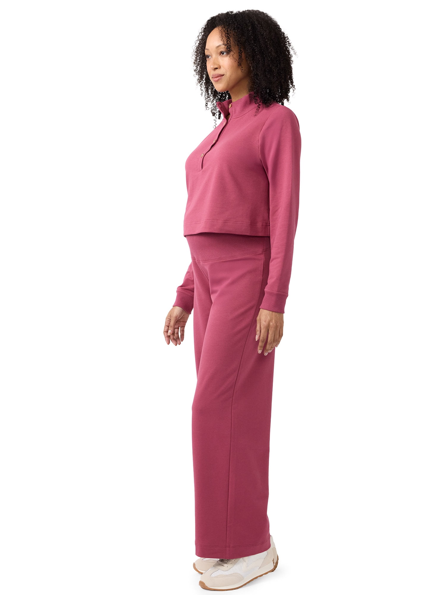 Ingrid & Isabel For Every Belly Women's Maternity Button Front Knit Top, Sizes S-XXL