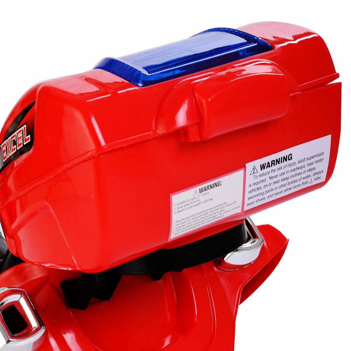 Costway Kids Ride On Motorcycle 3 Wheel 6V Battery Powered Electric Toy Power Bicycle Red