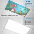 thumbnail image 4 of 1 Pack Parrots Bird Fluorescent Light Covers for Ceiling Lights Red Pink Flower Tropical Plants Summer Gradient Blue Magnetic Ceiling Light Covers Overhead Light Filters for Office Classroom Home, 4 of 9