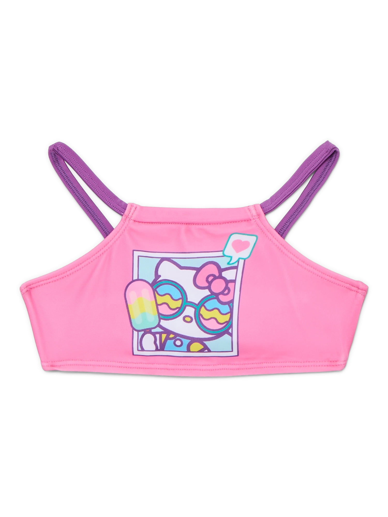 Character Toddler Girl Rash Guard and Bikini Swimsuit Set, 3-Piece, Sizes 2T-5T