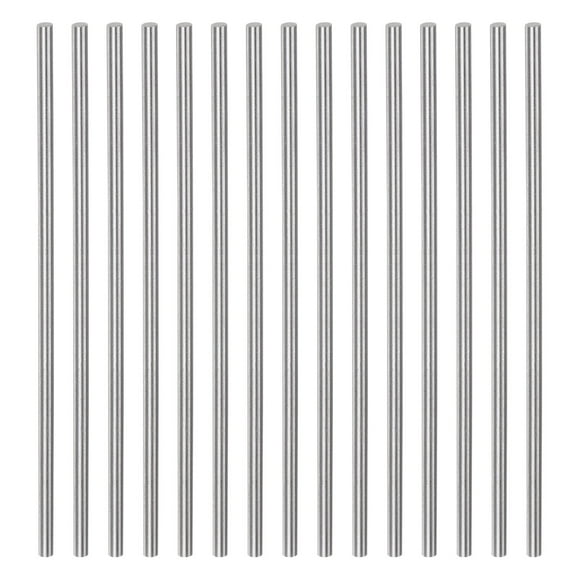 Uxcell 15 Packs 2.9mm x 100mm High Speed Steel (HSS) Round Rod Lathe Bar Stock DIY Tool