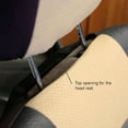 thumbnail image 3 of Yupbizauto - Premium Grade Leatherette Car Seat Covers with Floor Mats Set - Universal Size - Airbag Compatible - Support 60 40 Split Type Seats and Center Console (Black/Tan), 3 of 5
