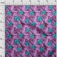 thumbnail image 3 of oneOone Cotton Poplin Fuschia Pink Fabric Tropical Leaf Sewing Craft Projects Fabric Prints By Yard 56 Inch Wide, 3 of 4