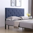 thumbnail image 2 of Hodedah HIHB13 F BLUE Full-Size Upholstered Tufted Rectangular Headboard - Blue, 2 of 7