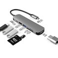 thumbnail image 5 of 1 Hub Usb C, Adaptador Multipuerto 8 En 1, Estaciones De Acceso, Usb-c Vers Hdmi 4k Et Vga, Ethernet Rj45, Audio/micrófono, Pd 100w, Puertos Usb 3.0, Acoplamiento, 5 of 5