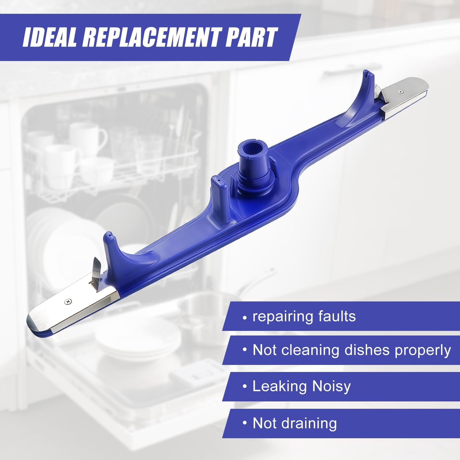 RVKXHD 5304517203 Dishwasher Lower Spray Arm Replacement – Compatible with Frigidaire, Kenmore & More – Replaces 154568001, 154414101, 154250901, 154568002, PS12585623, AP6783883
